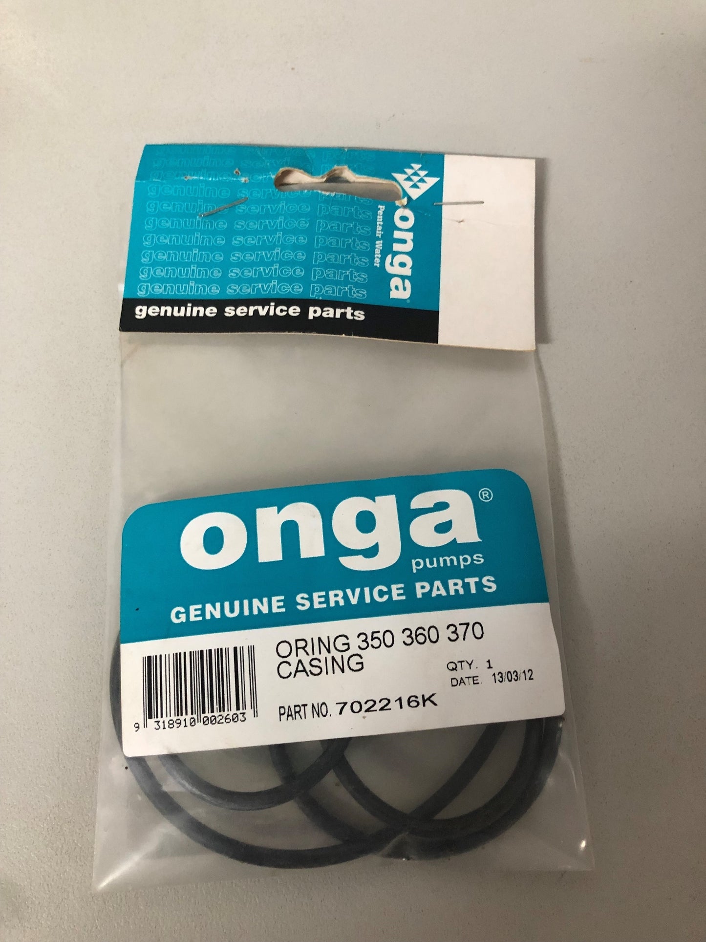 ONGA O RING 350 360 370 CASING PART NO: 702216K