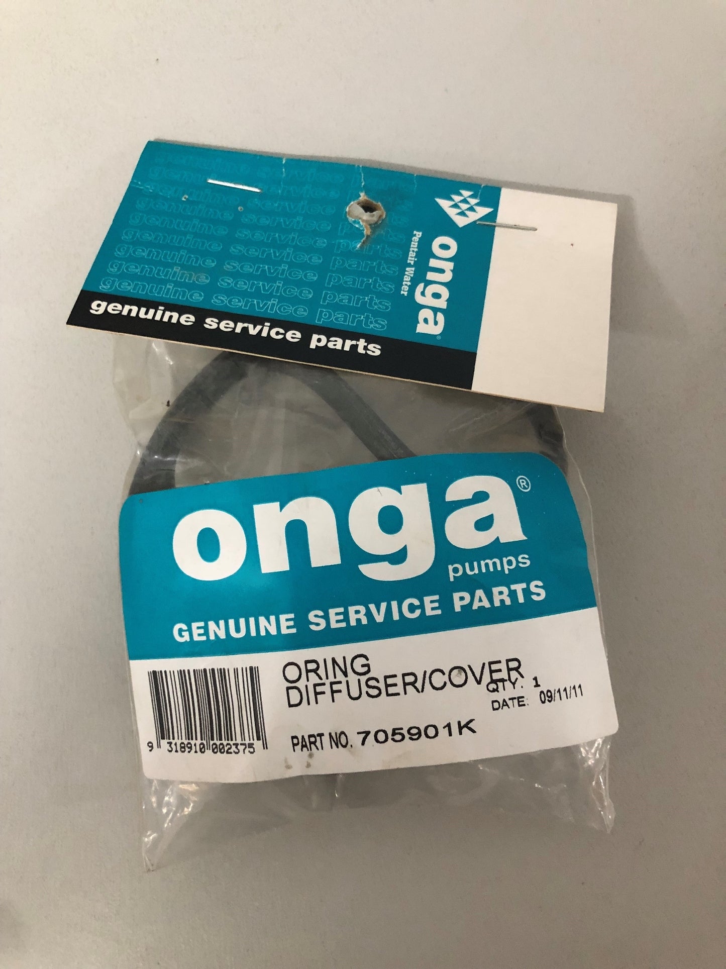 ONGA O RING DIFFUSER COVER BLAZE/M PART NO: 705901K
