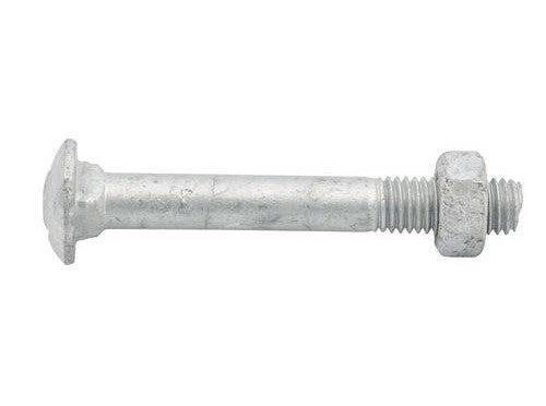 BOLT & NUT CUP HEAD GALVANISED EACH