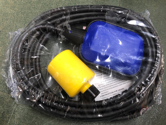 ORANGE PUMPS FLOAT SWITCH NO PLUG 6MTR & WEIGHT
