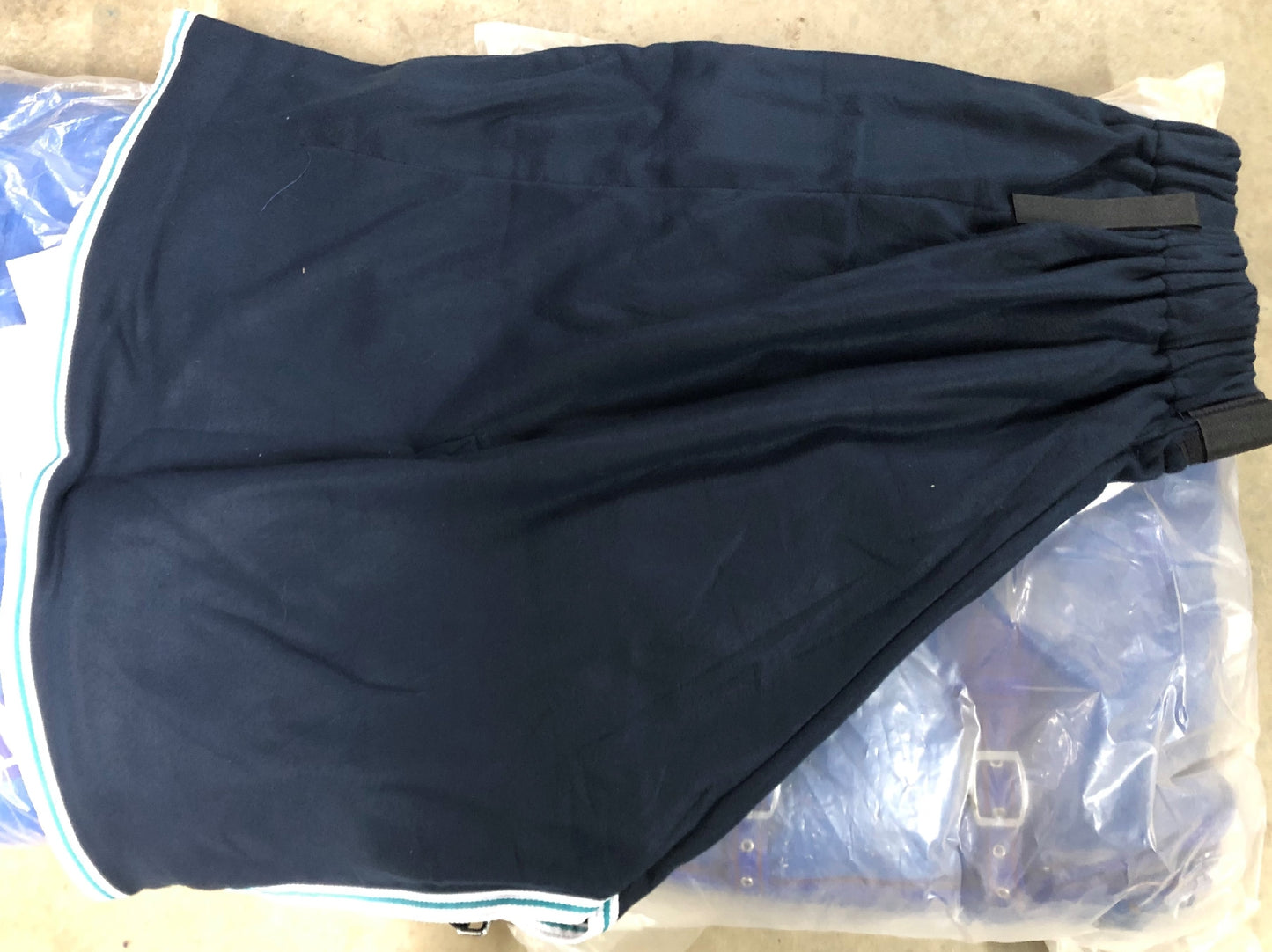 RUG NECK POLAR FLEECE BLUE PONY