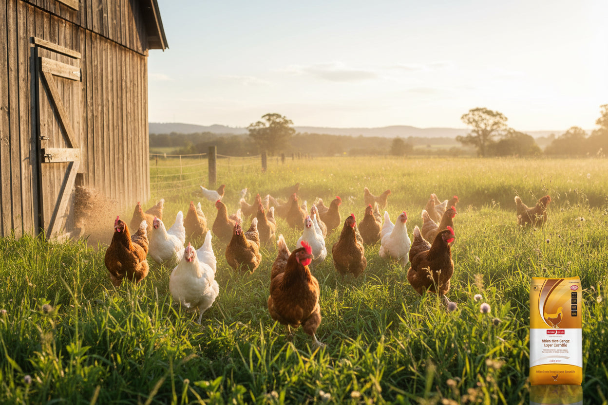 MILNE FEEDS FREE RANGE LAYER CRUMBLE 20KG