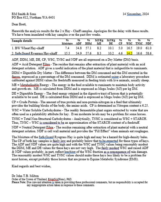 HAY MEADOW BALE RM SMITH