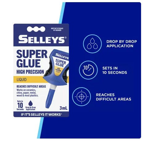 SELLEYS SUPER GLUE HIGH PRECISION 3ML
