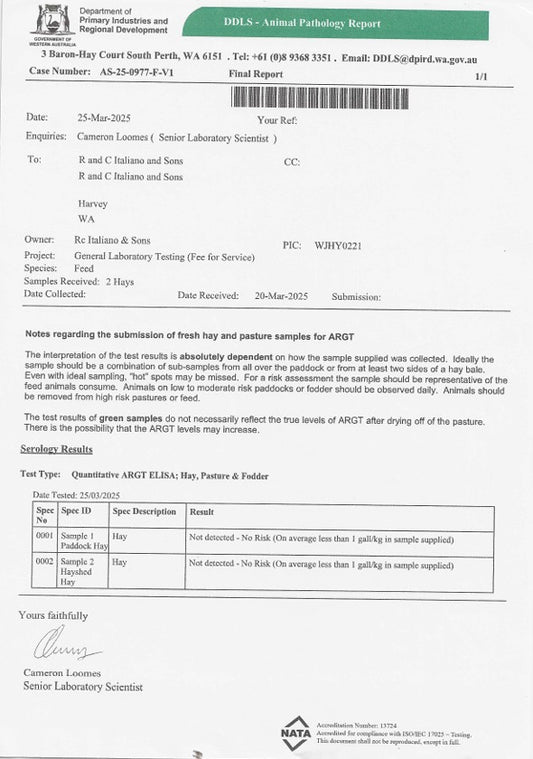 HAY MEADOW ROLL 5' GV