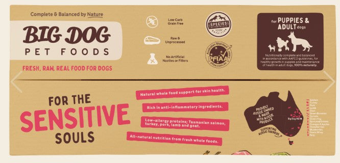 BIG DOG BARF SENSITIVE SKIN 3KG (12 PACK)