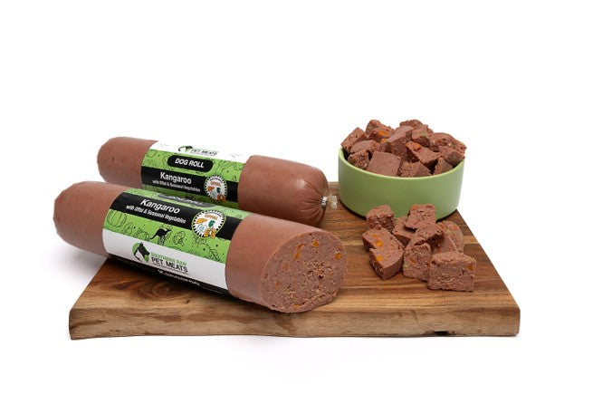 SOUTHERN RAW KANGAROO WITH OFFAL & SEASONAL VEGETABLES ROLL 1.7KG