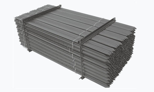 STAR PICKET BLACK HEAVY DUTY STEEL POST