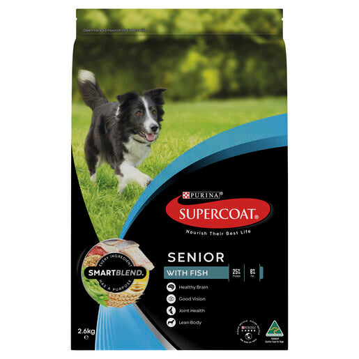 SUPERCOAT SMARTBLEND SENIOR DOG FOOD WITH FISH 18KG