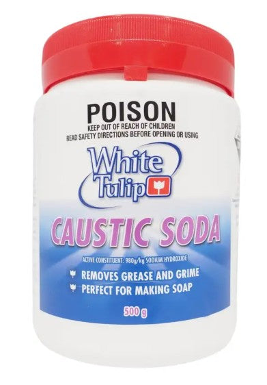 CAUSTIC SODA CLEANER  WHITE TULIP 500GM