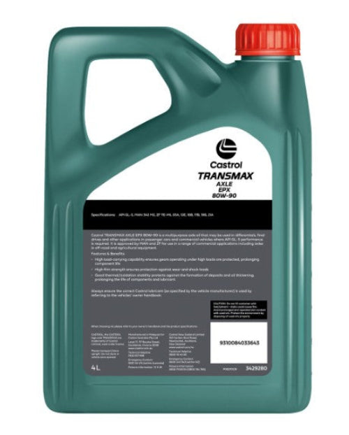 CASTROL OIL AXLE EPX 80W-90 4LTR