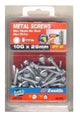 SCREWS HEX HEAD NO SEAL PACK 50 10G X 25MM