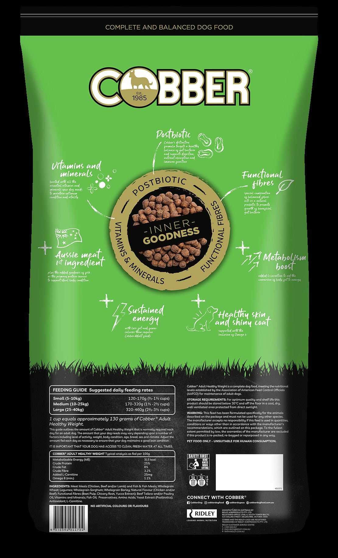 COBBER HEALTHY WEIGHT ADULT 20KG