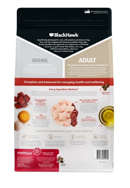 BLACK HAWK CAT ORIGINAL CHICKEN & KANGAROO 2KG