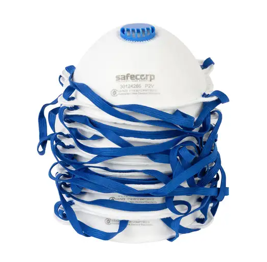 MASK DISPOSABLE RESPIRATOR P2 VALVE 10-PACK