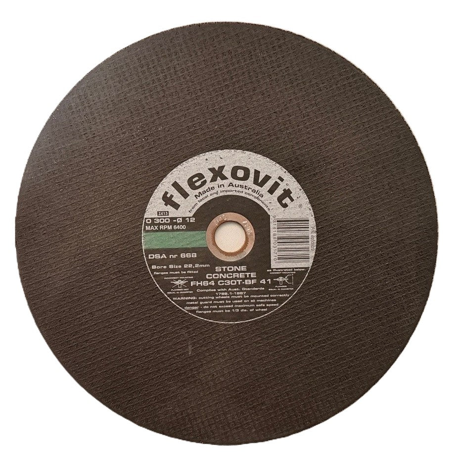 WHEEL MASONRY FLEXOVIT 300 X 3.0 X 22.2MM