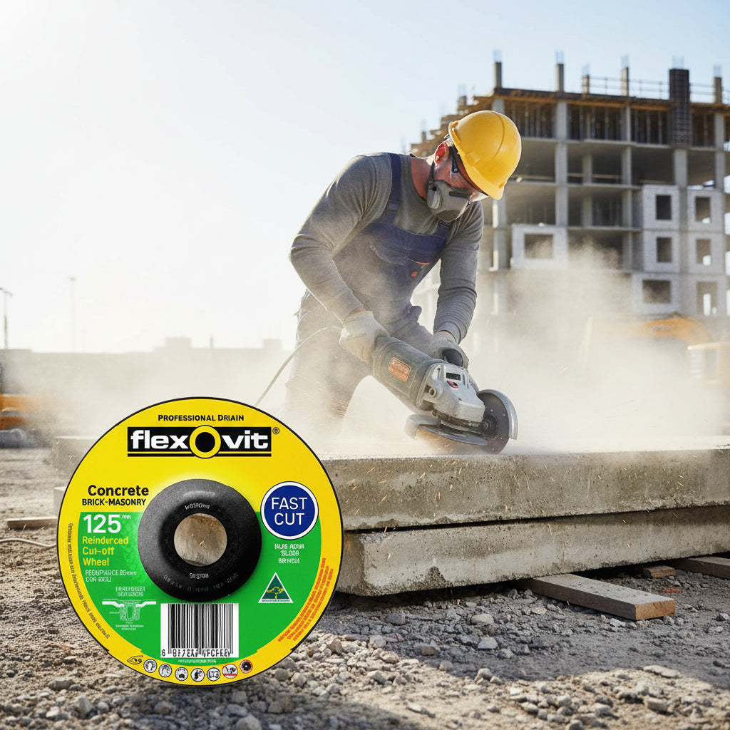 WHEEL MASONRY FAST CUTTING FLEXOVITE 125 X 3.4 X 22.23MM