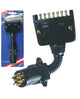 TRAILER ADAPTOR 7 PIN FLAT SOCKET 7 PIN SMALL PLUG