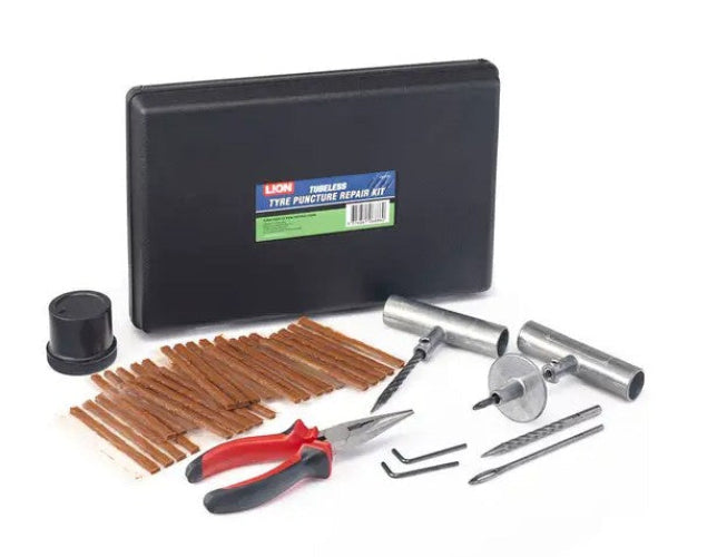 TYRE PUNCTURE REPAIR KIT TUBELESS LION