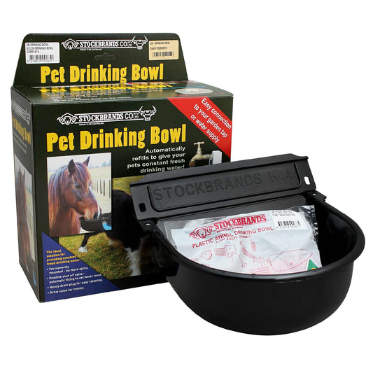 PET DRINKING BOWL NYLON WITH PLASTIC COVER STOCKBRANDS