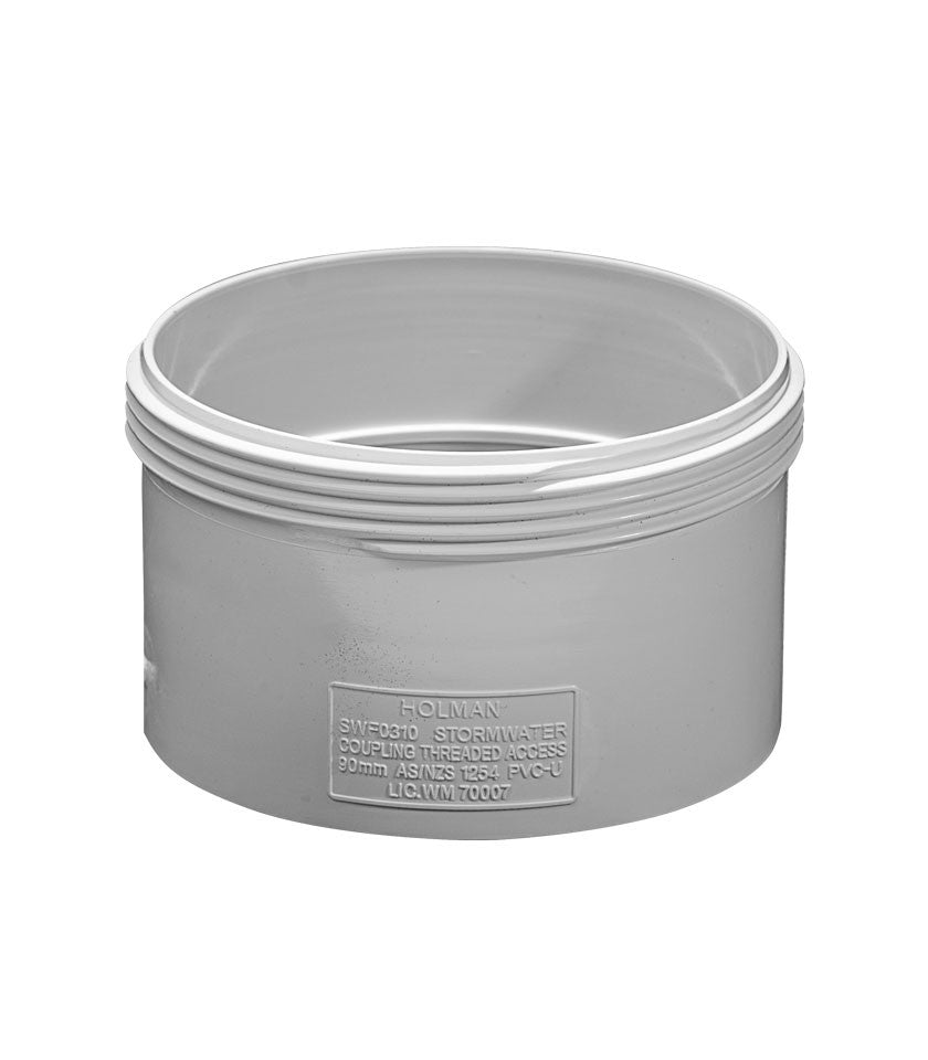 STORM PVC COUPLING THREADED 90MM