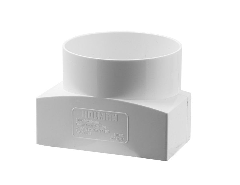STORM PVC DOWNPIPE ADAPTER INSPECTION 100X50X90MM