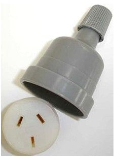 EXTENSION CORD SOCKET END 10 AMP GREY HPM