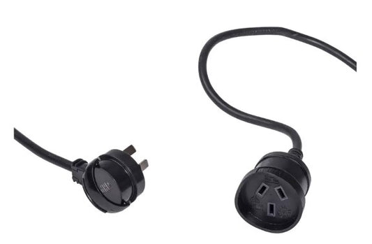 EXTENSION LEAD BLACK 2M HPM