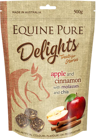 EQUINE PURE DELIGHTS APPLE & CINNAMON WITH MOLASSES & CHIA