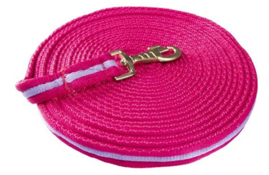 LUNGE LEAD SOFT TUBULAR SHOWMASTER 8MTRS