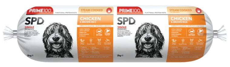 PRIME100 COOKED CHICKEN & BROWN RICE 2KG