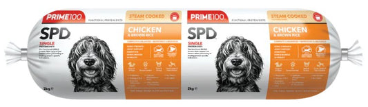 PRIME100 COOKED CHICKEN & BROWN RICE 2KG
