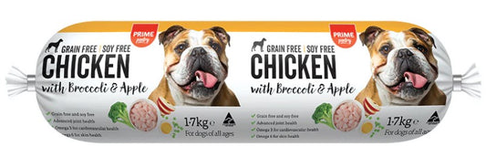 PRIME100 COOKED AUSTRALIAN CHICKEN,BROCCOLI & APPLE 1.7KG