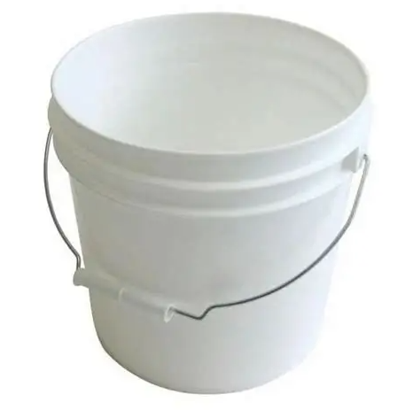 BUCKET PLASTIC WHITE WITHOUT LID 4LTR
