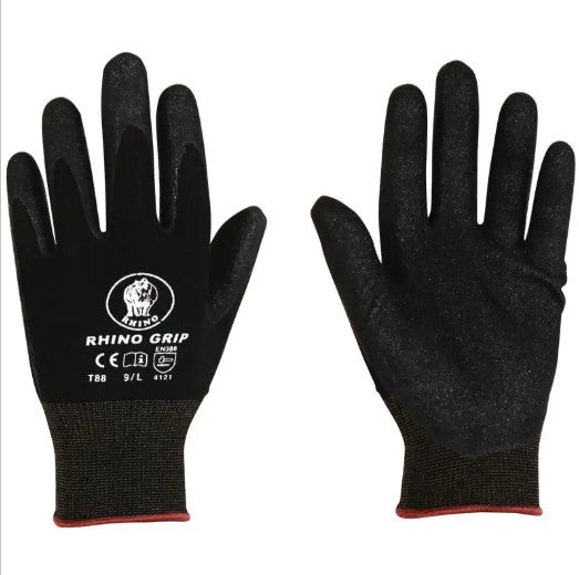 GLOVES TOUGH HANDS RHINO GRIP
