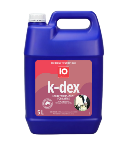 K-DEX ENERGY SUPPLEMENT IO 5LTR