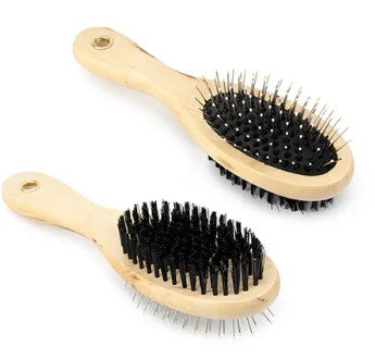 PET DOUBLE SIDED OVAL BRUSH 2 IN ONE