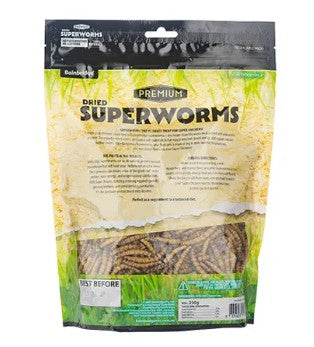 SUPERWORMS DRIED 250GM