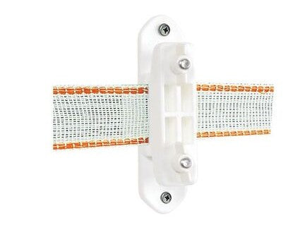 INSULATOR TAPE CORNER STRAINER WHITE GALLAGHER 40MM