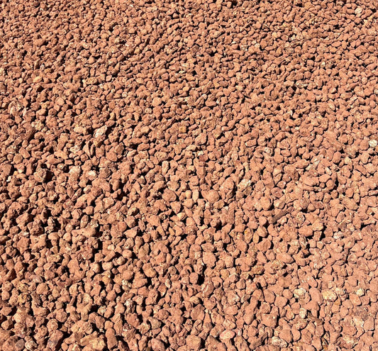 BALLAST RED ROCK 20MM-40MM (PER SCOOP)