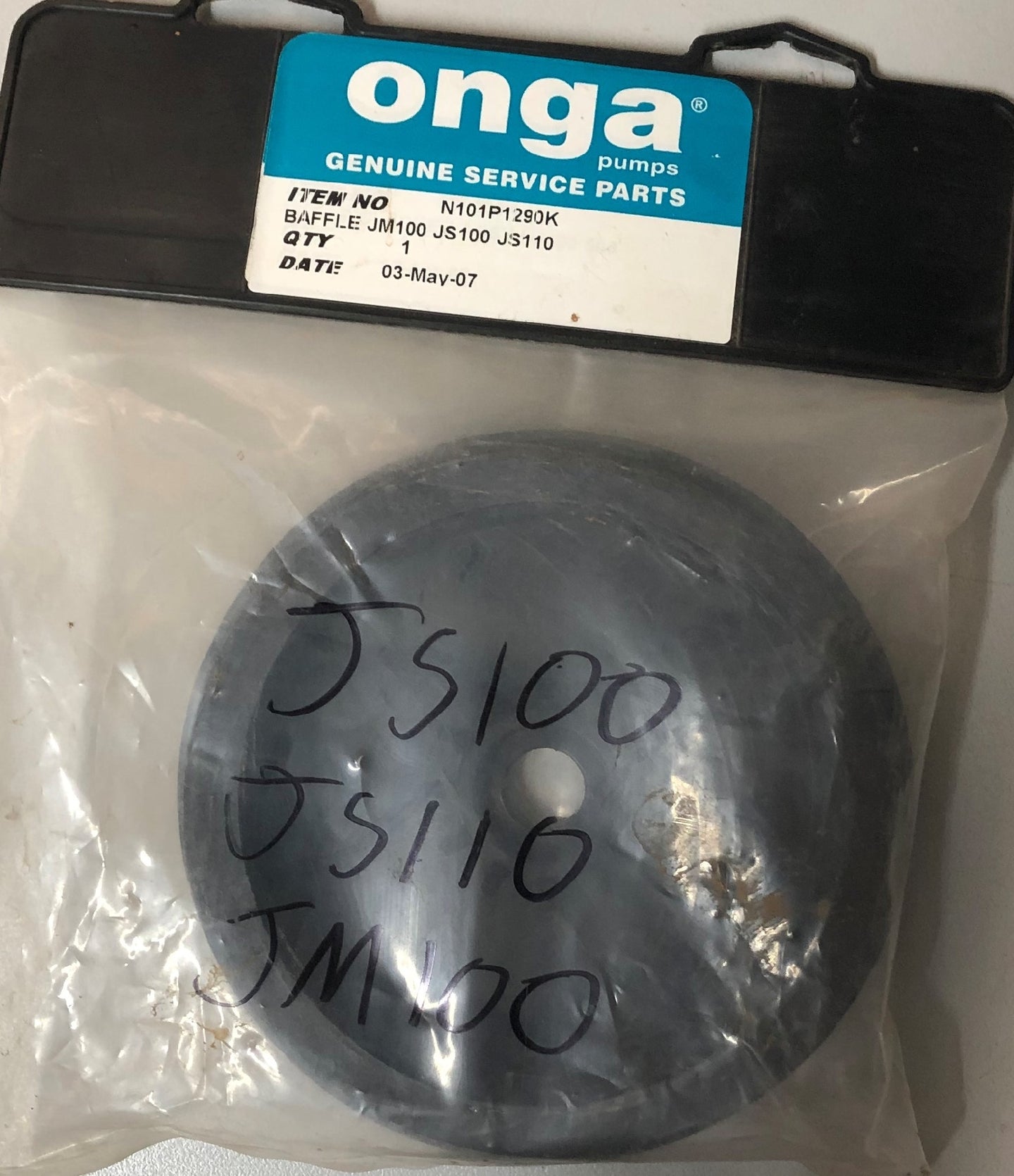 ONGA BAFFLE JM100 JS100 JS110 PART NO: N101P1290K