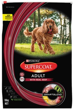 SUPERCOAT SMARTBLEND ADULT DOG FOOD WITH BEEF 18KG