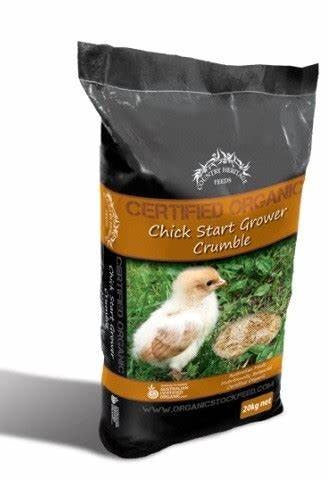CHF ORGANIC CHICK STARTER / GROWER CRUMBLE 20KG