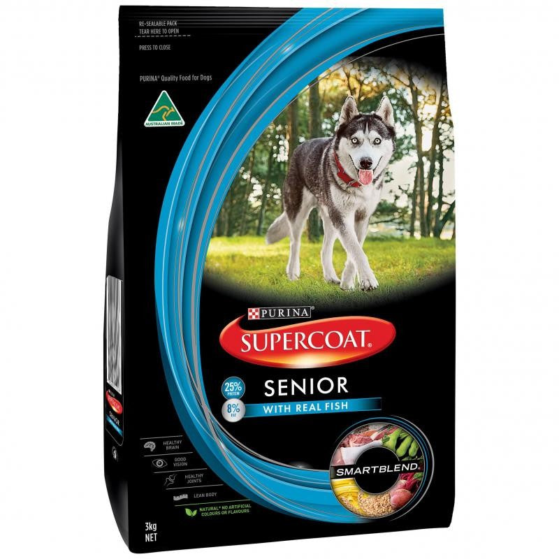 SUPERCOAT SMARTBLEND SENIOR DOG FOOD WITH FISH 18KG