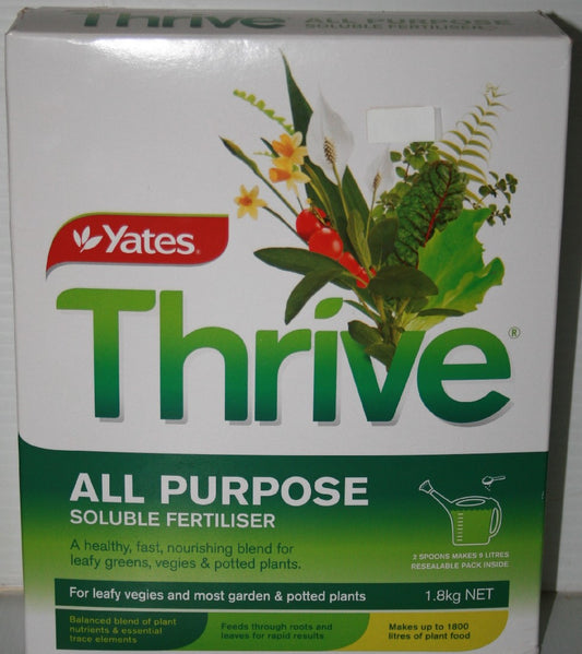 THRIVE ALL PURPOSE SOLUBILE FERTILISER YATES 1.8KG