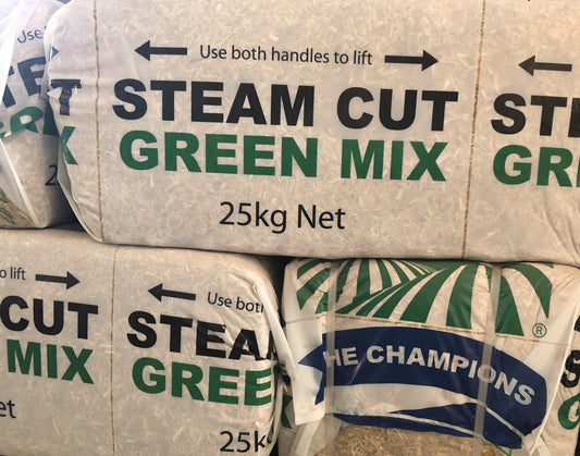 CHAFF GREEN MIX (PLASTIC WRAP) WESTERN HAY