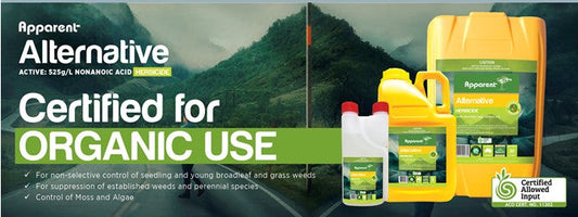 🌱 Apparent Alternative: Certified Organic Weed Control