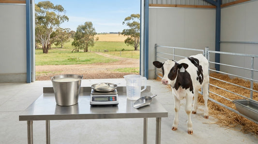Calf Rearing Milk Replacer Mixing Rate and Daily Volumes Reference