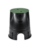 VALVE BOX ROUND BLACK/GREEN 6" X 8.5"