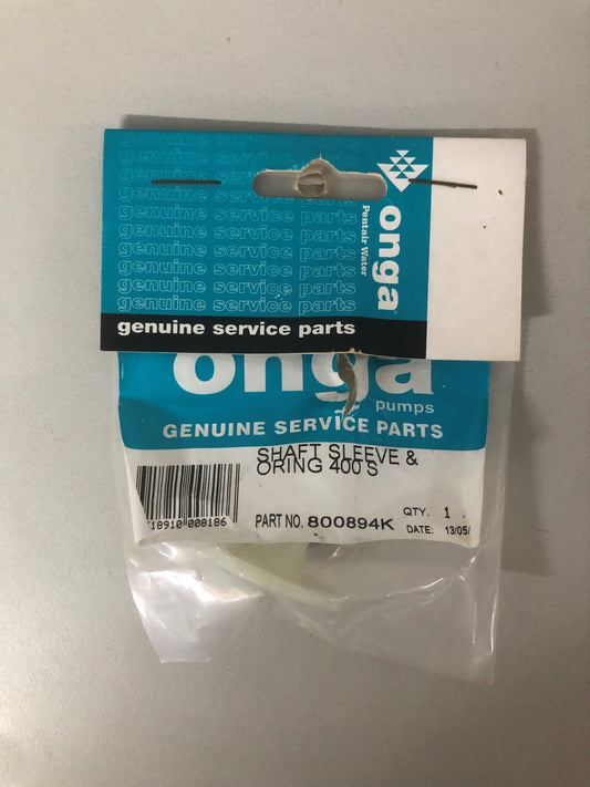 ONGA SHAFT SLEEVE & O RING 400S PART NO: 800894K